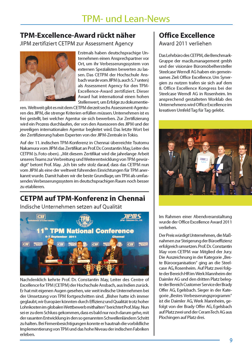 YOKOTEN-Artikel: TPM-Excellence-Award rückt näher