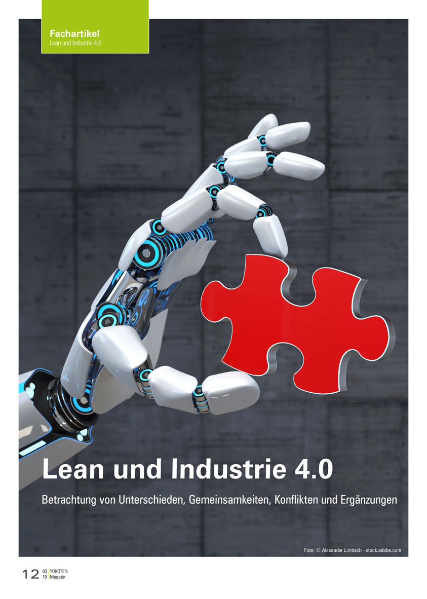 Lean und Industrie 4.0 - Artikel aus Fachmagazin YOKOTEN 2019-03