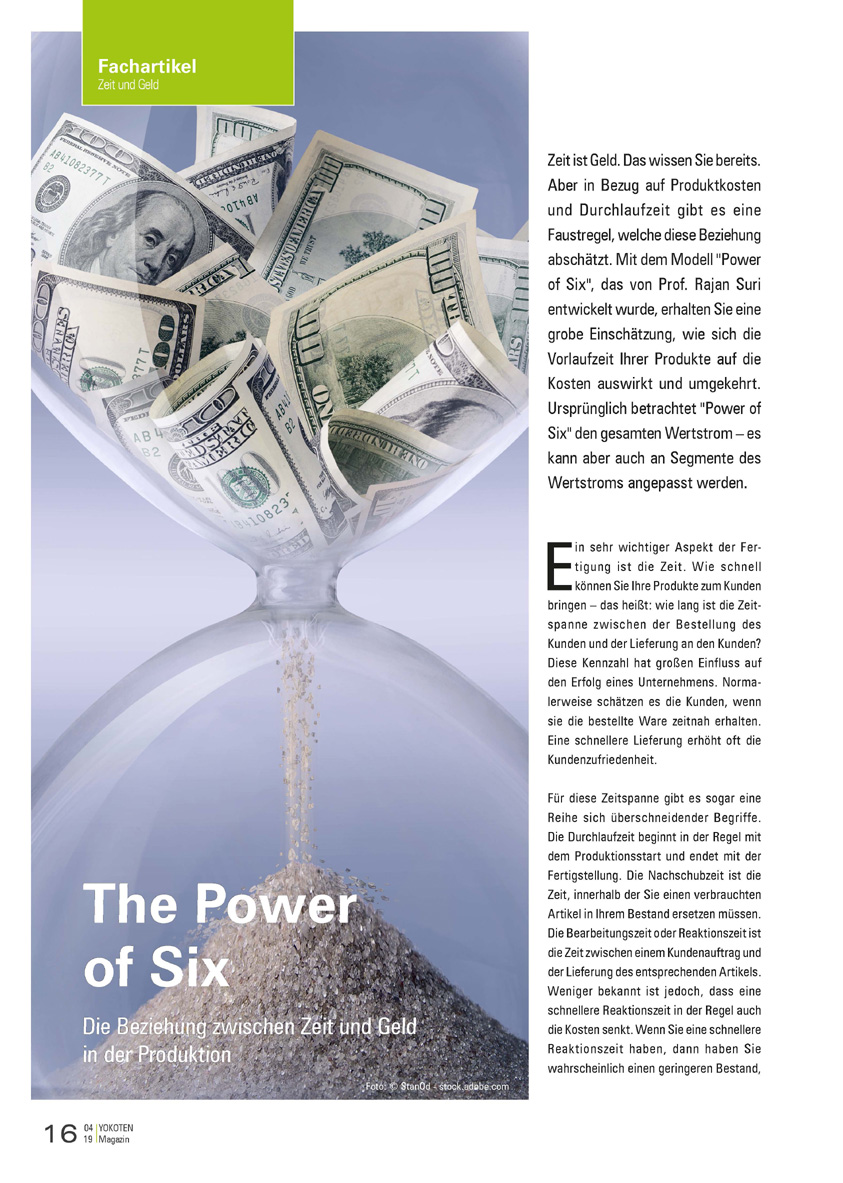 The Power of Six - Artikel aus Fachmagazin YOKOTEN 2019-04