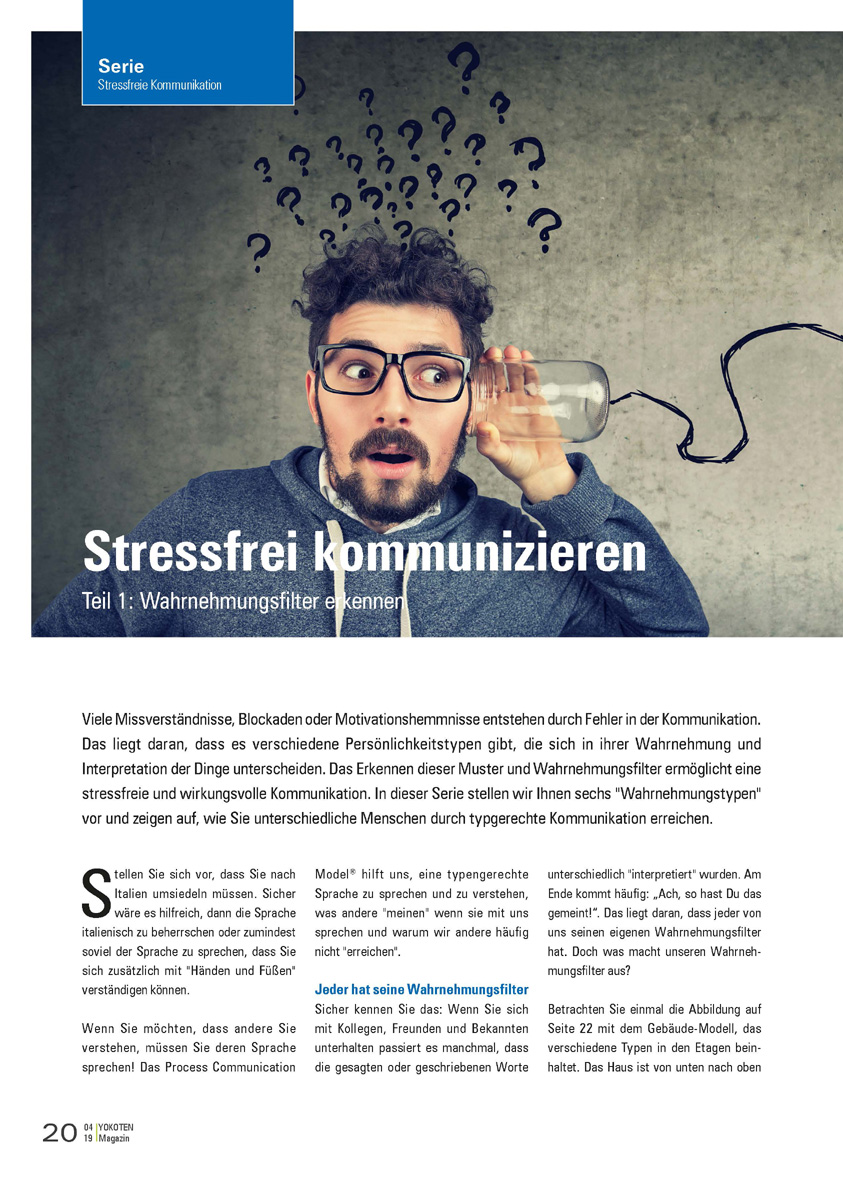 YOKOTEN-Artikel: Stressfrei kommunizieren