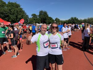 Alexandra und Florian vom CETPM beim Ansbacher Netzwerklauf 2019