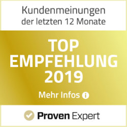 Auszeichnung Proven Expert Top Dienstleister 2019