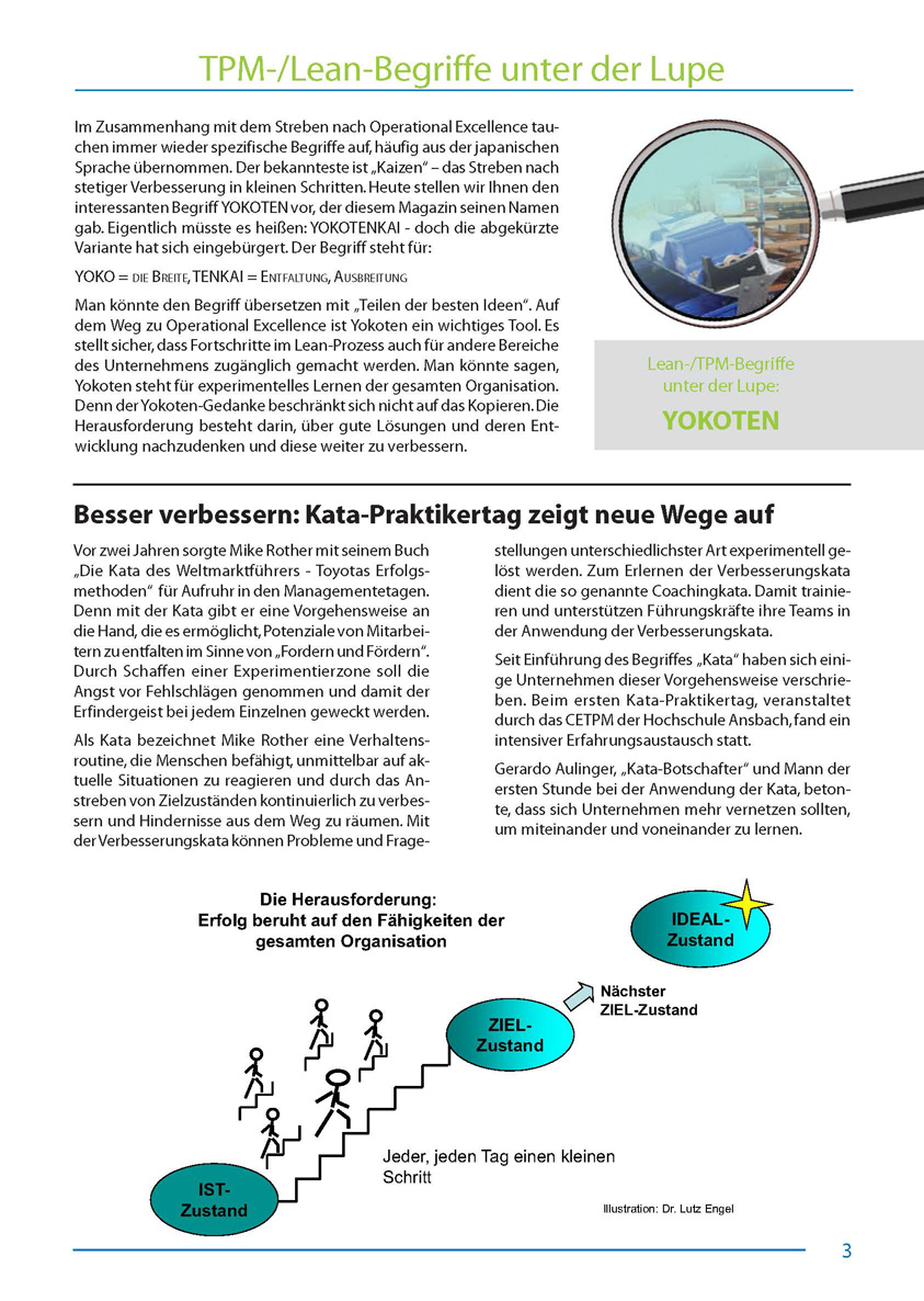 Besser verbessern: Kata-Praktikertag zeigt neue Wege auf - Artikel aus Fachmagazin YOKOTEN 2012-01