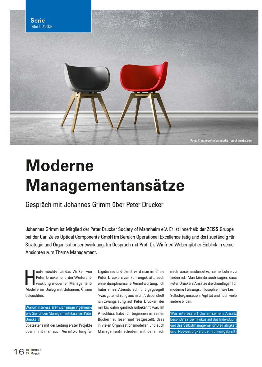 YOKOTEN-Artikel: Moderne Managementansätze 