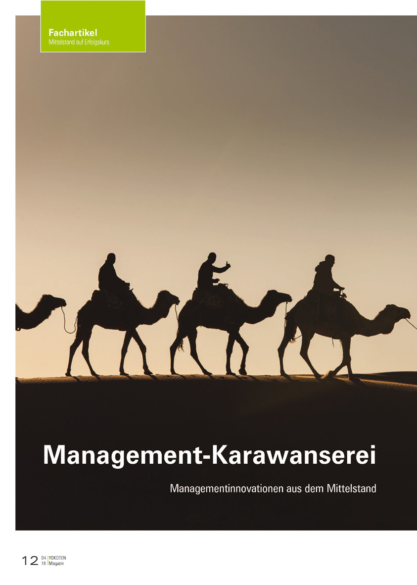 Management-Karawanserei  - Artikel aus Fachmagazin YOKOTEN 2018-04
