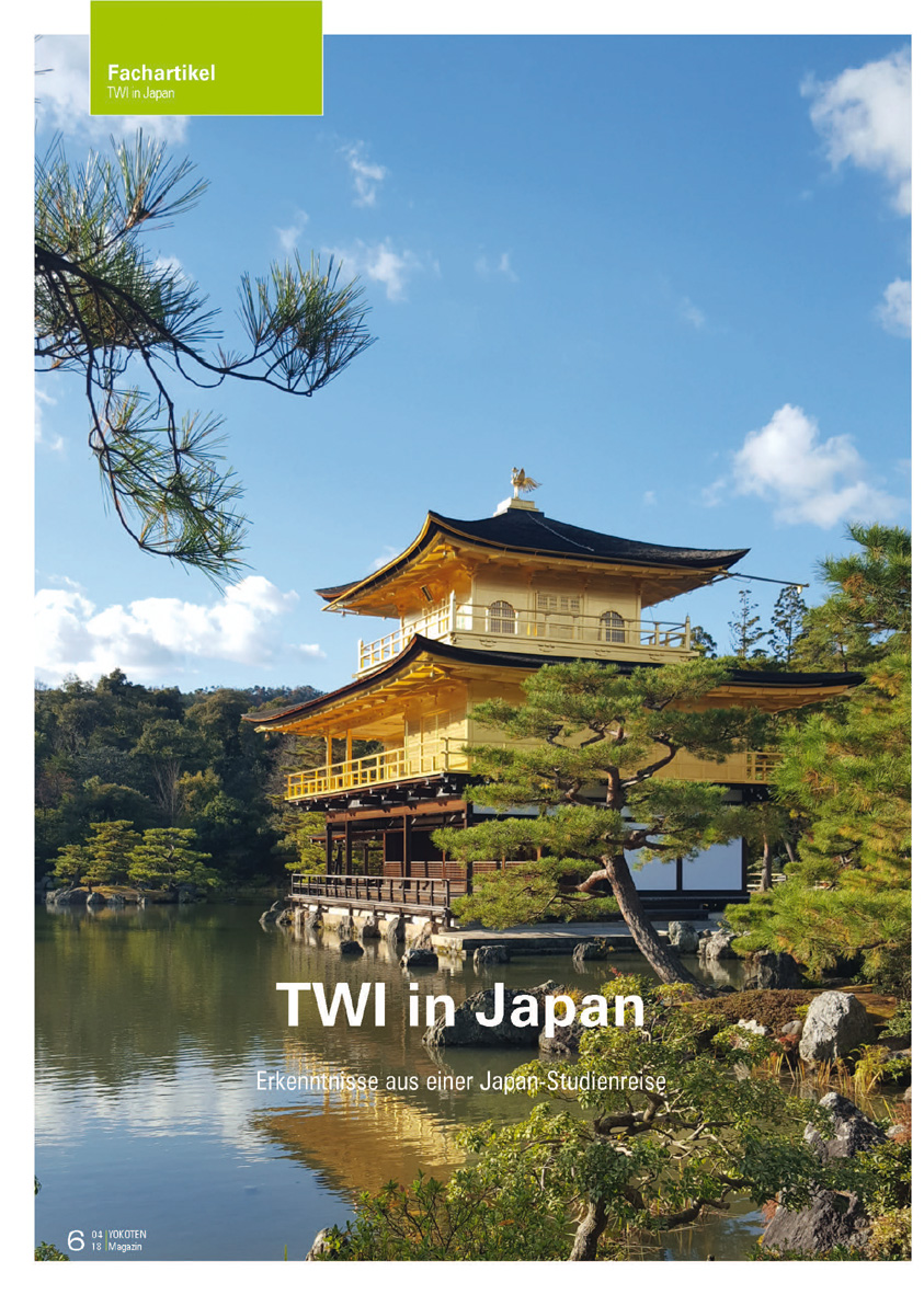 TWI in Japan  - Artikel aus Fachmagazin YOKOTEN 2018-04