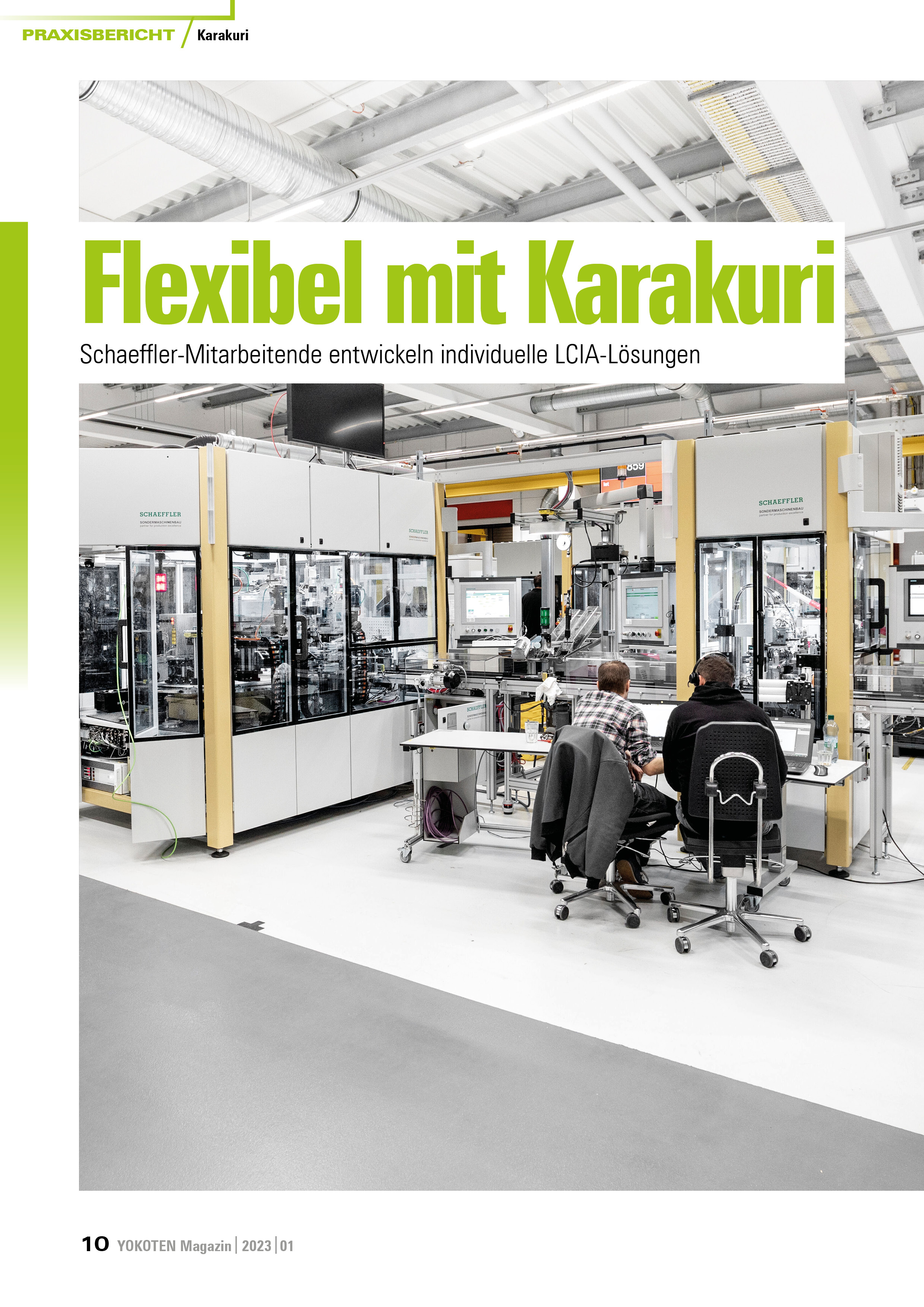 Flexibel mit Karakuri - Artikel aus Fachmagazin YOKOTEN 2023-01