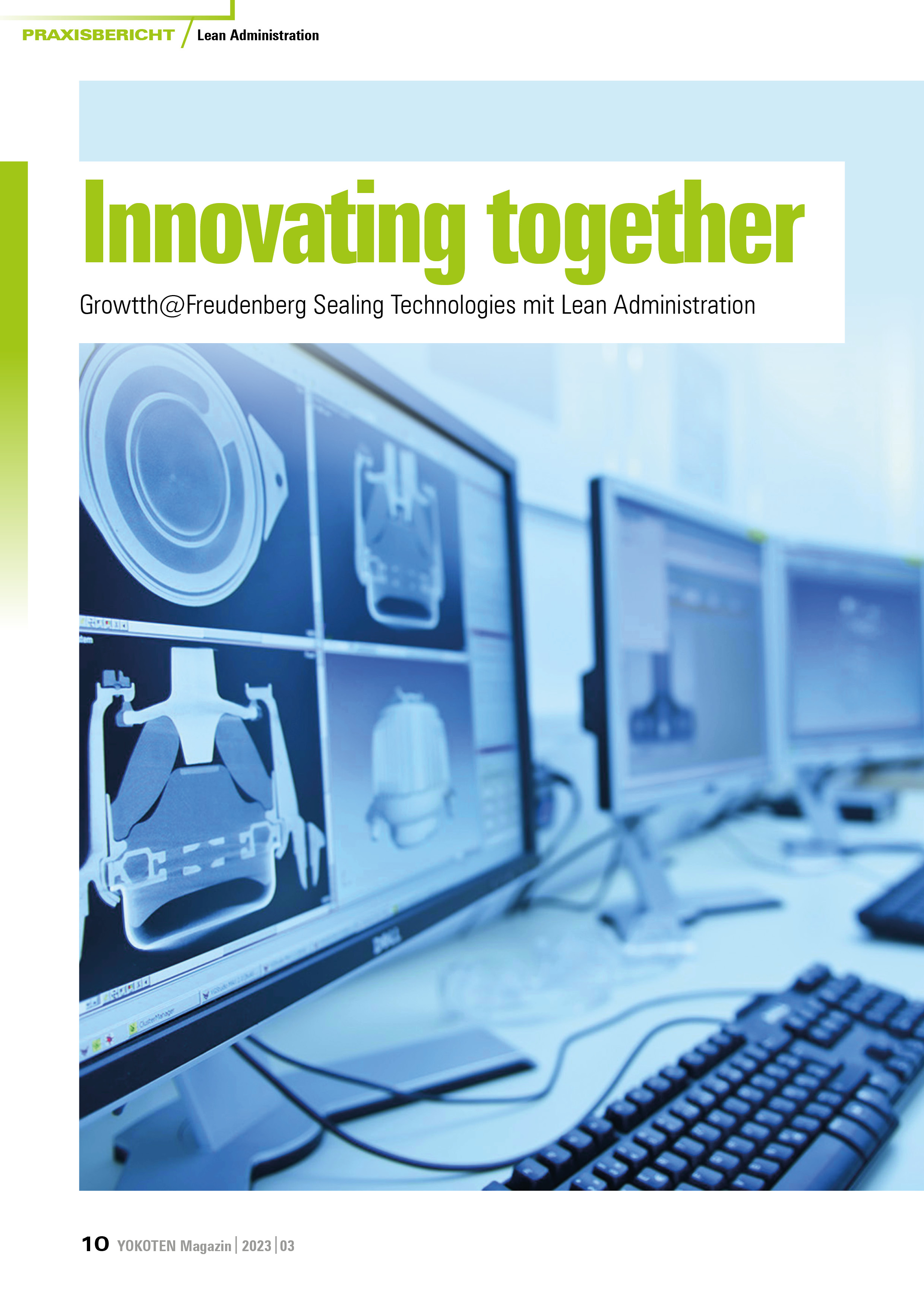 Innovating together - Lean Administration - Artikel aus Fachmagazin YOKOTEN 2023-03